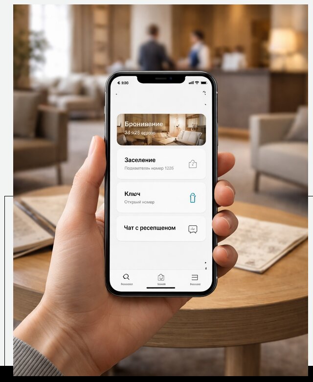 Мобильное приложение для гостей отеля в Волжском, управление сервисом